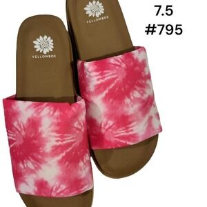 New BlowFish Pink Tie Dye Slides Size 7.5